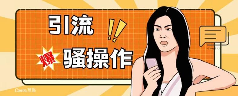 最新引流骚操作，单账号日引50-100，简单粗暴，适合于小白各行各业都可以进行操作，精准粉丝加到爆-网创资源