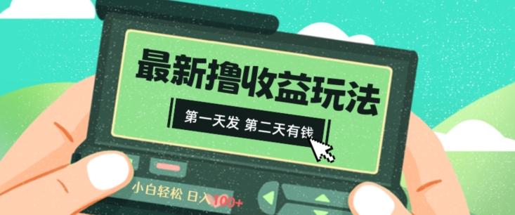 2024最新撸视频收益玩法，第一天发，第二天就有钱-网创资源