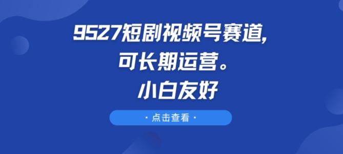 9527短剧视频号赛道，可长期运营，小白友好【揭秘】-网创资源