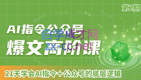 AI破局俱乐部·AI指令公众号高阶课（第2期）-网创资源