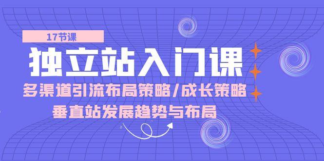 独立站 入门课：多渠道 引流布局策略/成长策略/垂直站发展趋势与布局-网创资源