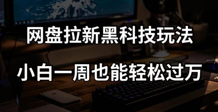 网盘拉新黑科技玩法，小白一周也能轻松过万【全套视频教程+黑科技】【揭秘】-网创资源