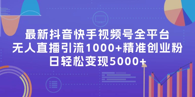 最新抖音快手视频号全平台无人直播引流1000+精准创业粉，日轻松变现5000+-网创资源