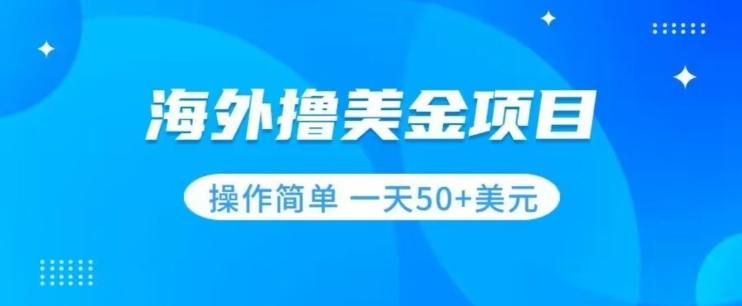 撸美金项目无门槛操作简单小白一天50+美刀-网创资源