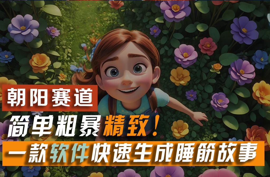 利用一款软件5分钟一条爆款睡筋故事，简单粗暴精致！小白月入2w+-网创资源