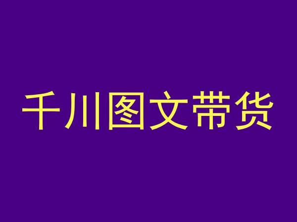 千川图文带货，测品+认知+实操+学员问题，抖音千川教程投放教程-网创资源