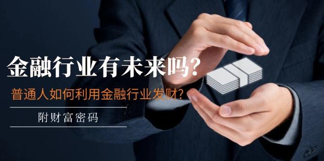 某付费文章：金融行业有未来吗？普通人如何利用金融行业发财?(附财富密码-网创资源