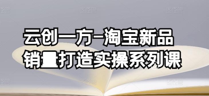云创一方-淘宝新品销量打造实操系列课，基础销量打造(4课程)+补单渠道分析(4课程)-网创资源