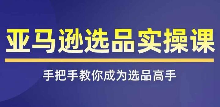 亚马逊选品实操课程，快速掌握亚马逊选品的技巧，覆盖亚马逊选品所有渠道-网创资源