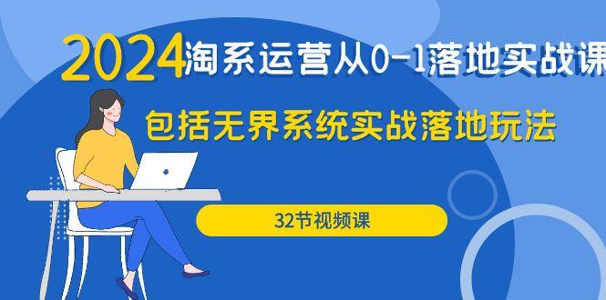 (9919期)2024·淘系运营从0-1落地实战课：包括无界系统实战落地玩法(32节)-网创资源