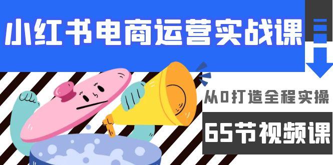 (9724期)小红书电商运营实战课，从0打造全程实操(65节视频课)-网创资源