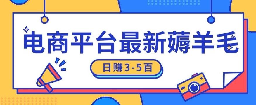 日赚300-500的电商平台薅羊毛新玩法，可重复操作，小白也可简单上手-网创资源