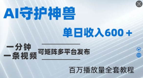 制作各省守护神，100多W播放量的视频只需要1分钟就能完成【揭秘】-网创资源