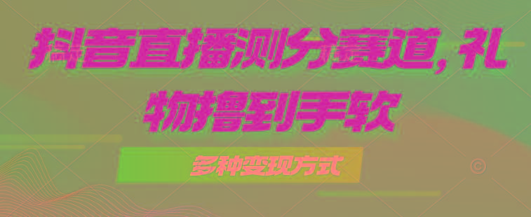 抖音直播测分赛道，多种变现方式，轻松日入1000+-网创资源