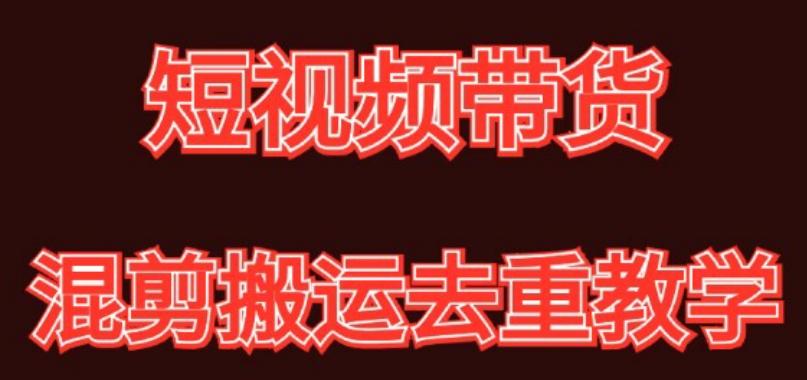 混剪去重短视频带货玩法，混剪搬运简单过原创思路分享-网创资源