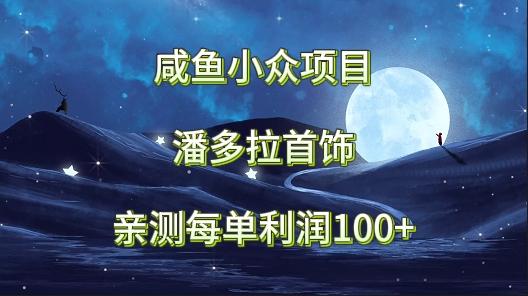 咸鱼小众项目，潘多拉首饰，亲测每单利润100+-网创资源