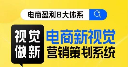 8大体系视觉篇·视觉做新，​电商新视觉营销策划系统课-网创资源