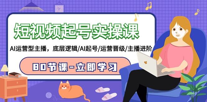 (9470期)短视频起号实操课，AI运营型主播，底层逻辑/AI起号/运营晋级/主播进阶/80节-网创资源