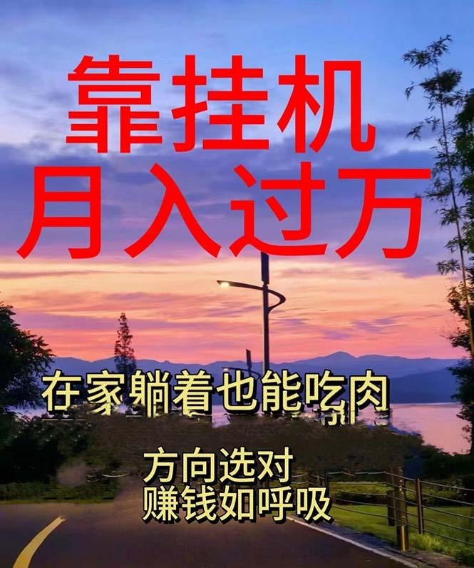 靠挂机，日入1000+，躺着也能吃肉，电脑手机都可挂-网创资源
