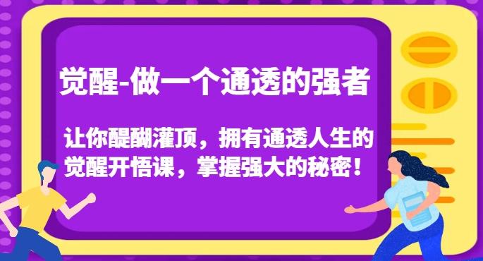 觉醒-做一个通透的强者，让你醍醐灌顶，拥有通透人生的觉醒开悟课，掌握强大的秘密！-网创资源