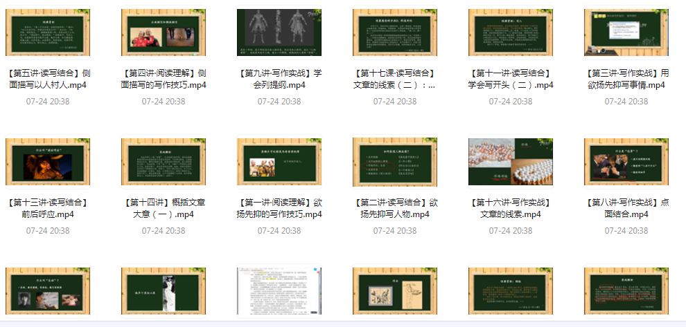 阅读理解及写作技法-网创资源