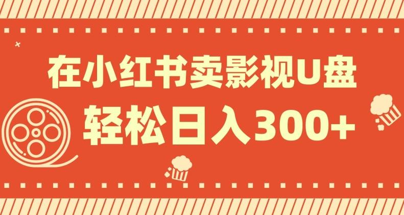 在小红书上卖影视U盘，轻松日入300+，操作简单，小白可轻松上手-网创资源