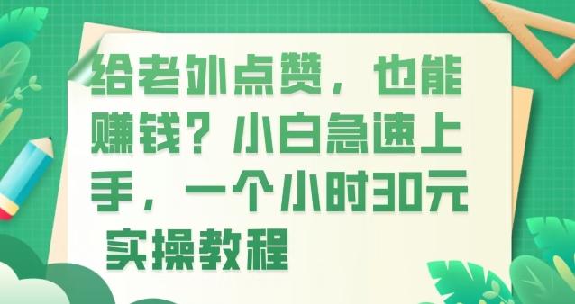 给老外点赞，也能赚钱？小白急速上手，实操教程-网创资源
