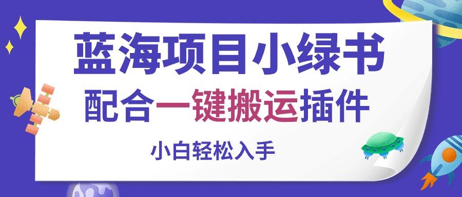 蓝海项目小绿书，配合一键搬运插件，小白轻松入手-网创资源