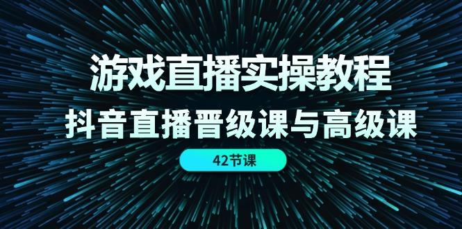 游戏直播实操教程，抖音直播晋级课与高级课(42节-网创资源