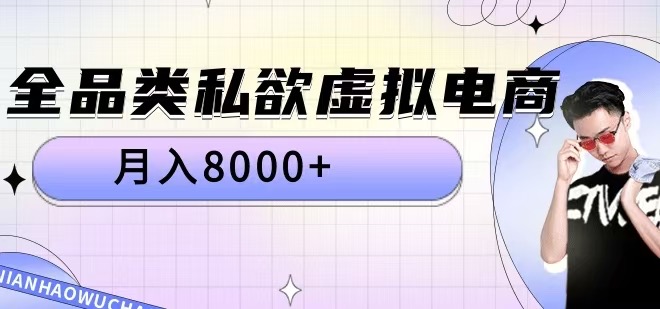 全品类私欲虚拟电商，月入8000+【揭秘】-网创资源