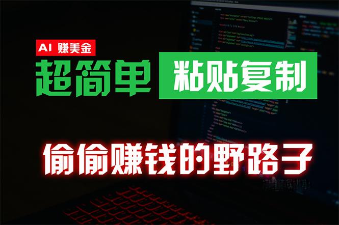 (10044期)偷偷赚钱野路子，0成本海外淘金，无脑粘贴复制 稳定且超简单 适合副业兼职-网创资源