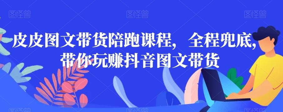 皮皮图文带货陪跑课程，全程兜底，带你玩赚抖音图文带货-网创资源