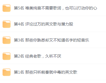 【无损音乐分享】网易云音乐收藏榜单前五名合集 精选好歌-网创资源