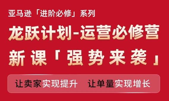 亚马逊进阶必修系列，龙跃计划-运营必修营新课，让卖家实现提升 让单量实现增长-网创资源