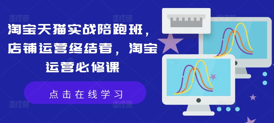淘宝天猫实战陪跑班，店铺运营终结者，淘宝运营必修课-网创资源