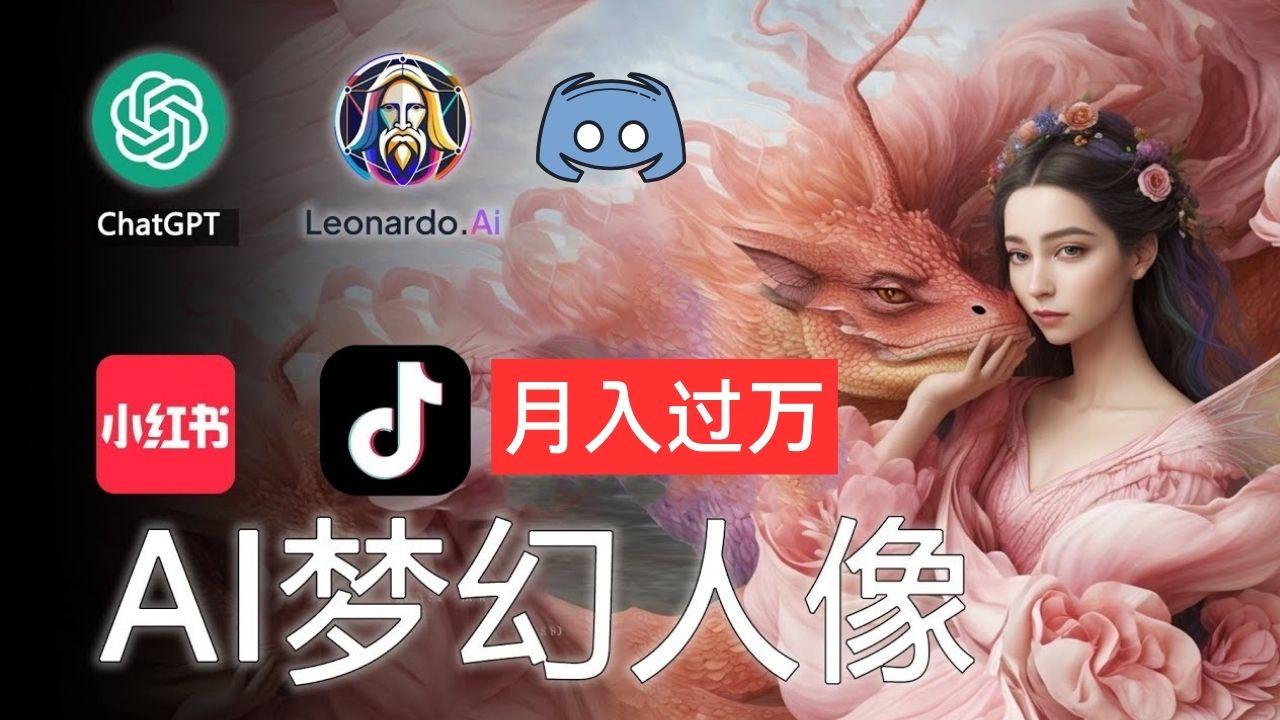 AI摄影梦幻人像：零基础也能月入过万的秘密-网创资源