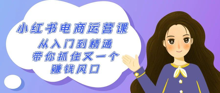 2024小红书电商运营课，从入门到精通，带你抓住又一个赚钱风口(50节课)-网创资源
