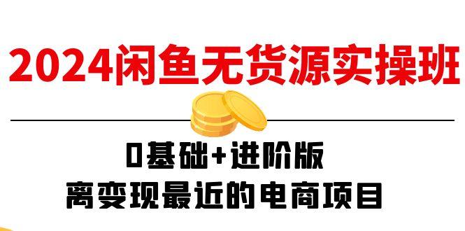 2024闲鱼-无货源实操班：0基础+进阶版，离变现最近的电商项目(15节-网创资源