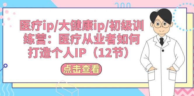 医疗ip/大健康ip/初级训练营：医疗从业者如何打造个人IP(12节-网创资源