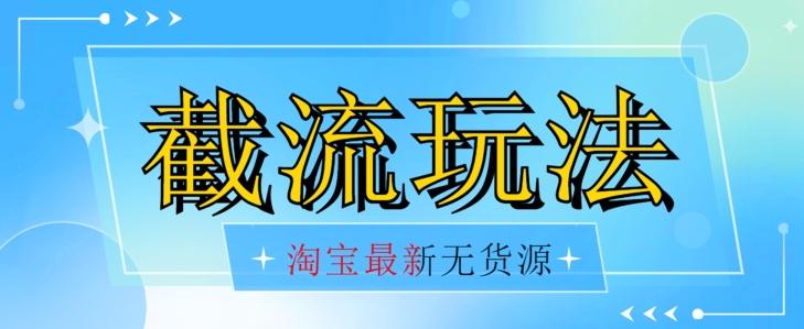 首发价值2980最新淘宝无货源不开车自然流超低成本截流玩法日入300+【揭秘】【1016更新】-网创资源