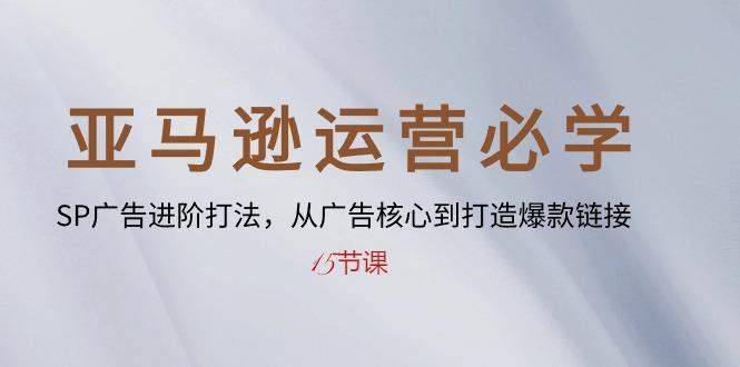 亚马逊运营必学： SP广告进阶打法，从广告核心到打造爆款链接-15节课-网创资源