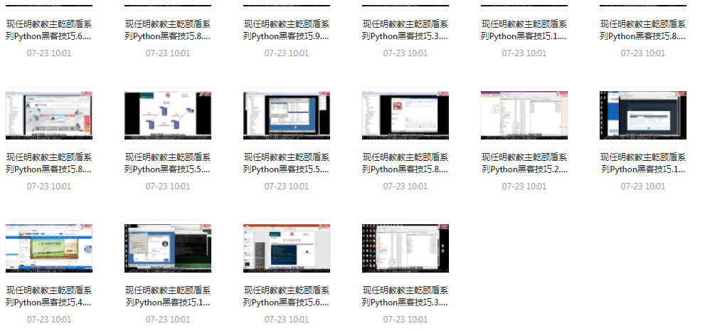Python黑客技巧课程-网创资源