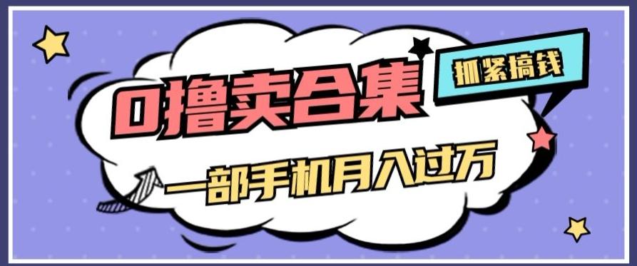 0撸项目月入过万，售卖全套ai工具合集，一单29.9元，一部手机即可【揭秘】-网创资源
