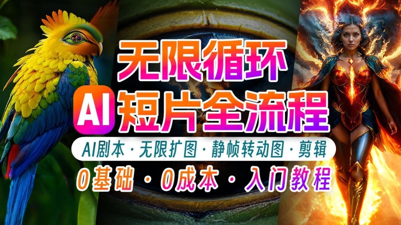 AI剪辑无限循环画面：新手轻松月入上万的秘技【揭秘】-网创资源