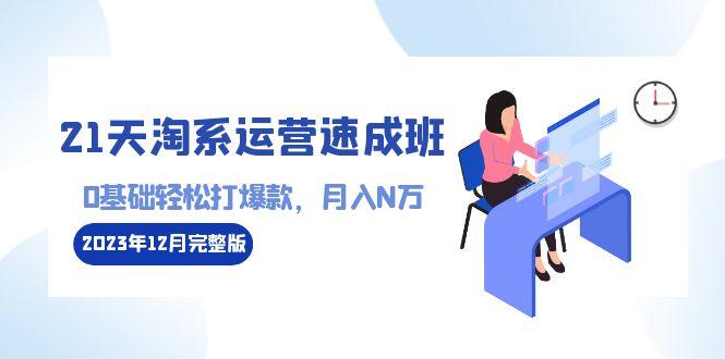 21天淘系运营-速成班2023年12月完整版：0基础轻松打爆款，月入N万-110节课-网创资源
