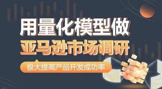 用量化模型做亚马逊市场调研，从数据出发，更高效更准确做判断，极大提高产品开发成功率-网创资源