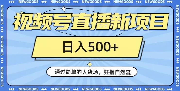视频号直播新项目，通过简单的人货场，狂撸自然流，日入500+【260G资料】-网创资源