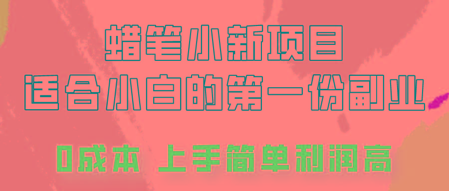 蜡笔小新项目拆解，0投入，0成本，小白一个月也能多赚3000+-网创资源