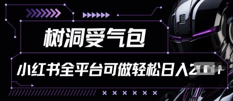 小红书等全平台树洞受气包项目，轻松日入一两张【揭秘】-网创资源