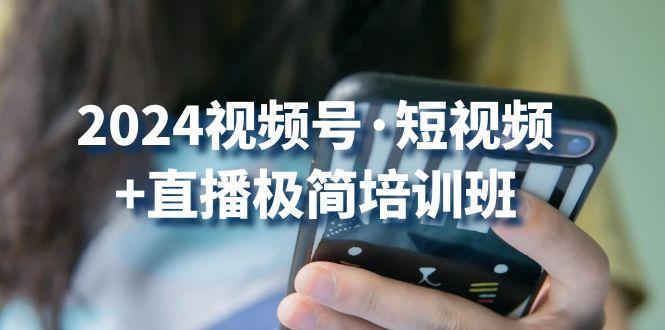 2024视频号·短视频+直播极简培训班：抓住视频号风口，流量红利-网创资源